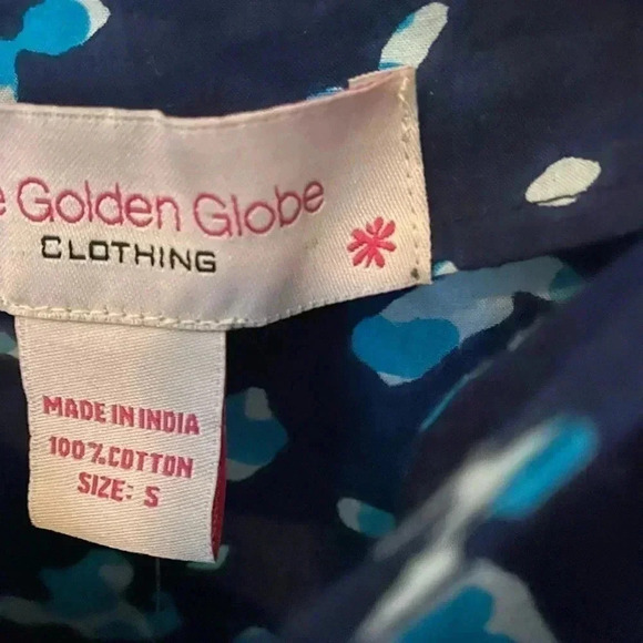 The Golden Globe Puff Sleeve Tiered Baby Doll Dress Size Small - Picture 7 of 8